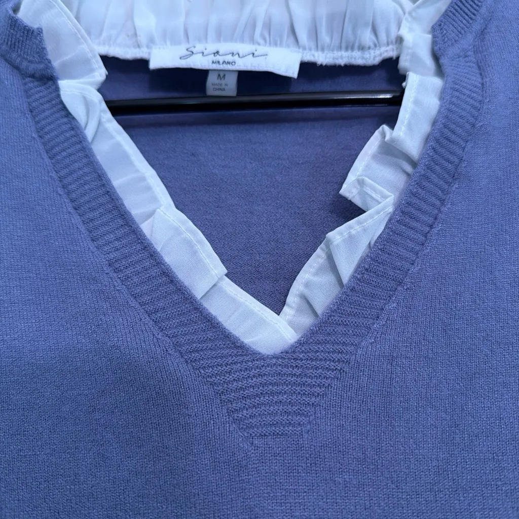 Sioni Milano sizeM Ruffled V - Image 3