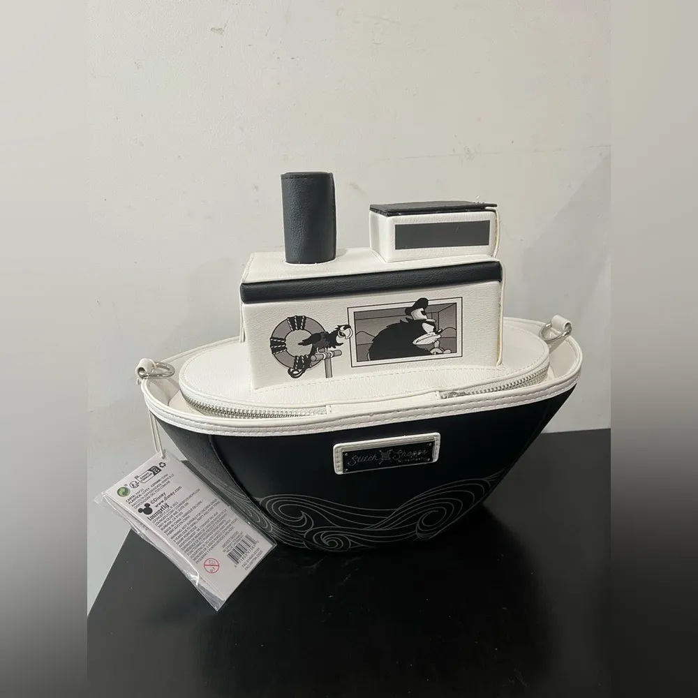 Loungefly Stitch Shoppe Exclusive Steamboat Willie Figural Crossbody Bag - Image 5