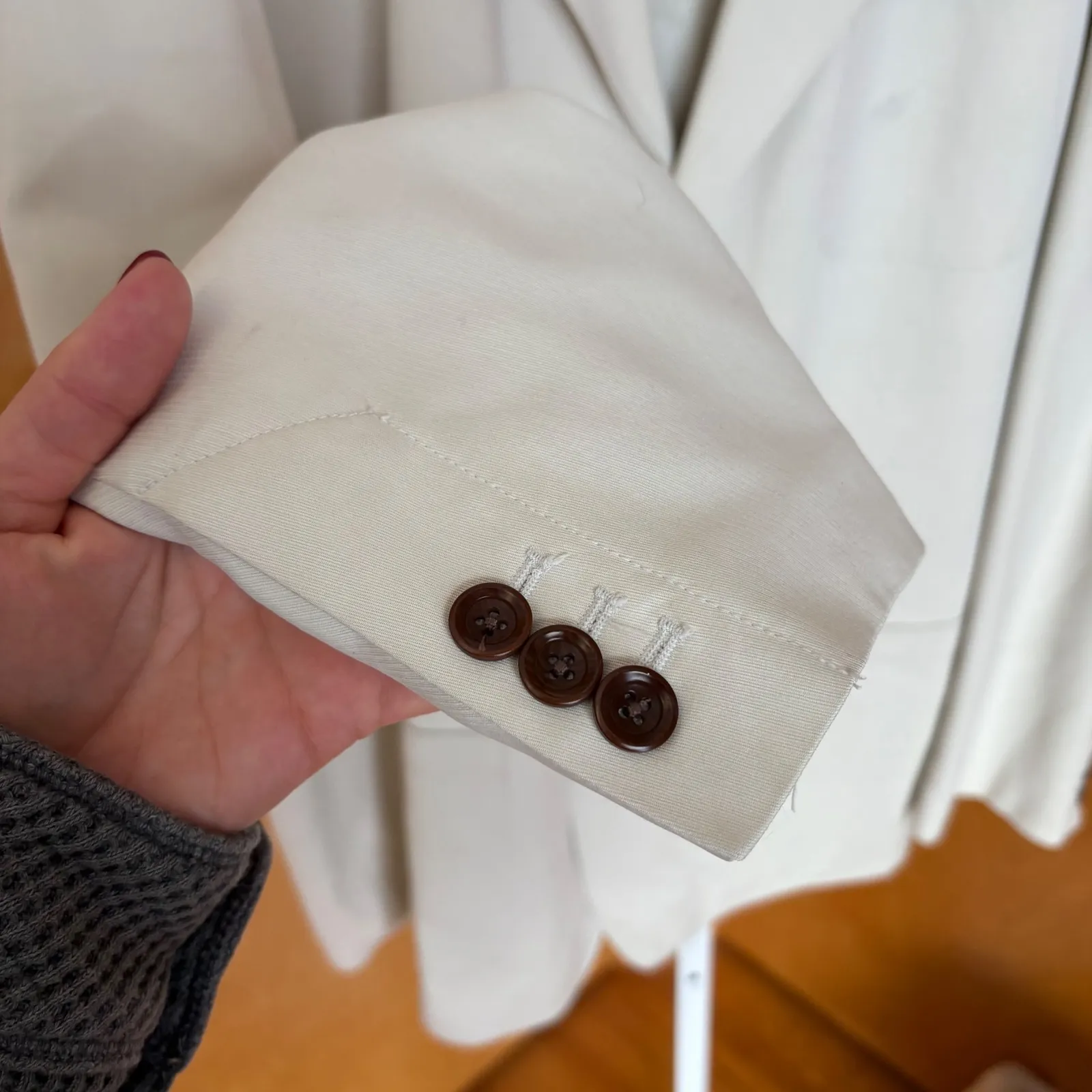 Tommy Bahama Silk Blend Blazer Jacket Cream XL Menswear Inspired - Image 4