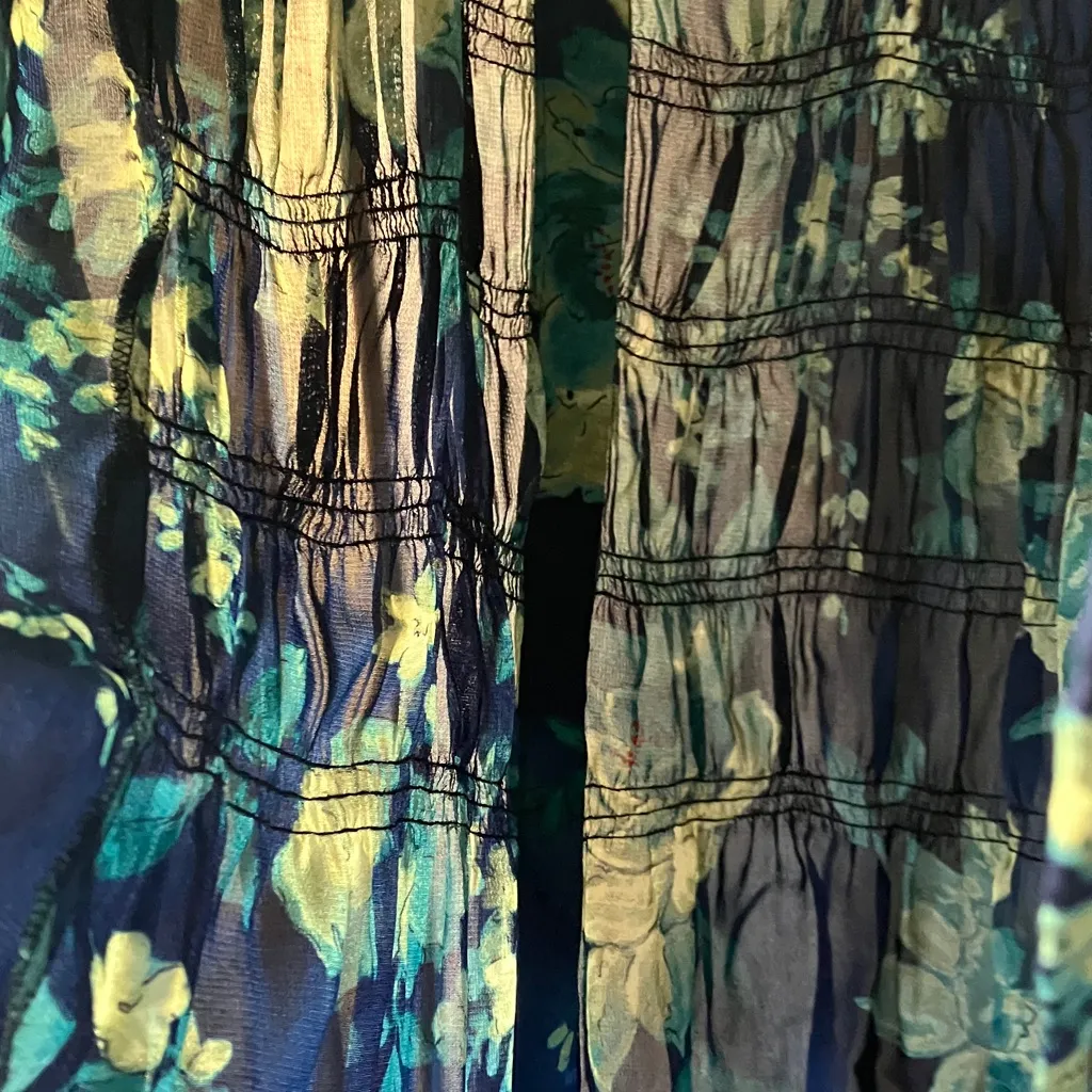 FINAL MARKDOWN Francesca Rose Navy Rayon Top large - Image 14