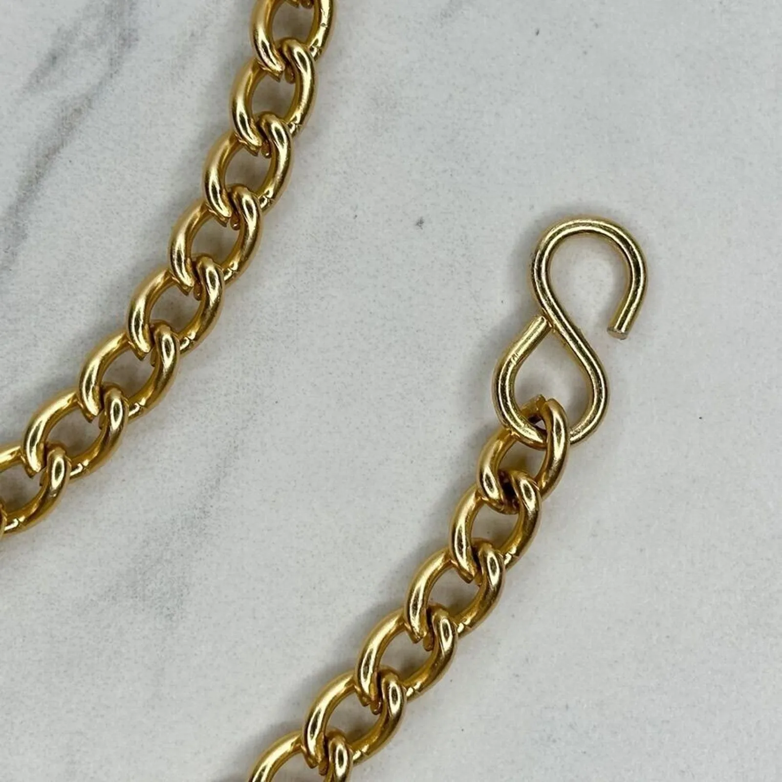 Gold Tone Tassel Charm Metal Chain Link Belt Y2K Festival Small/Medium (S/M) ✨ - Image 2