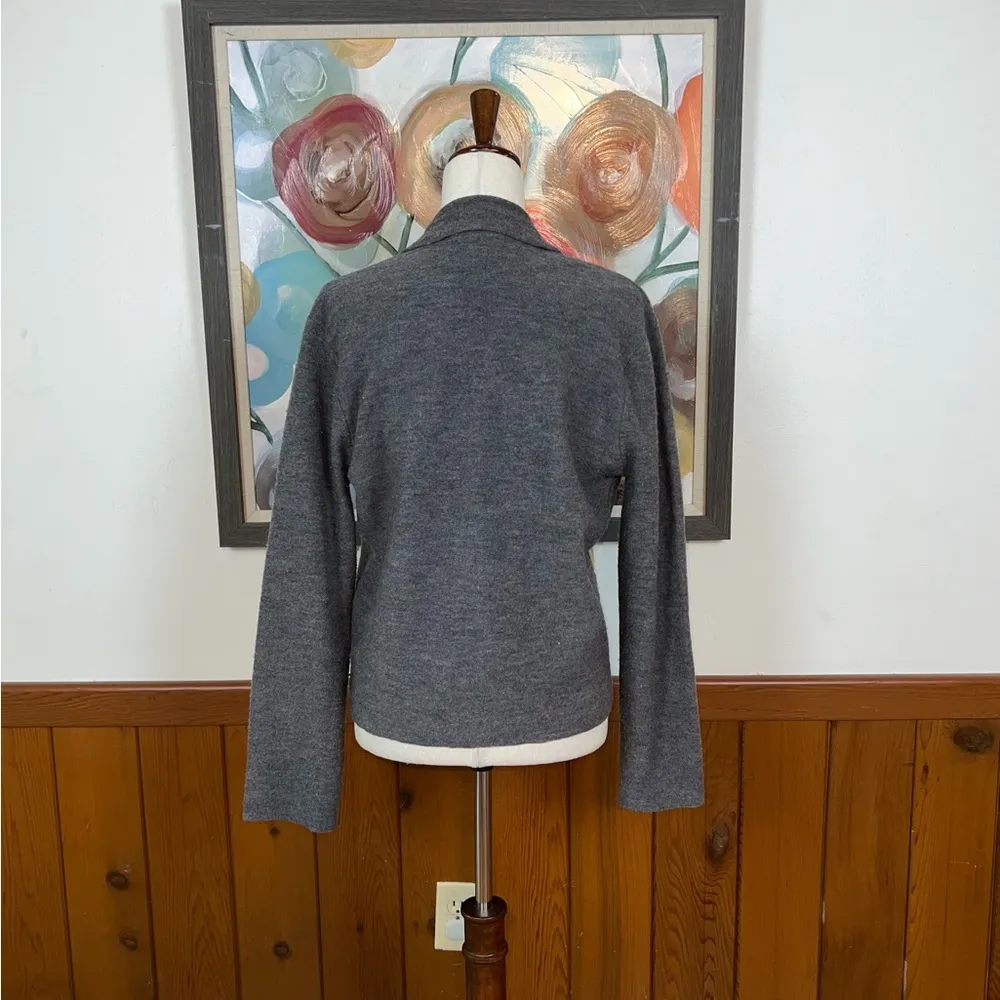 Super Cute Vintage Y2K Sunflower Wool Sweater Blazer! Size L - Image 6