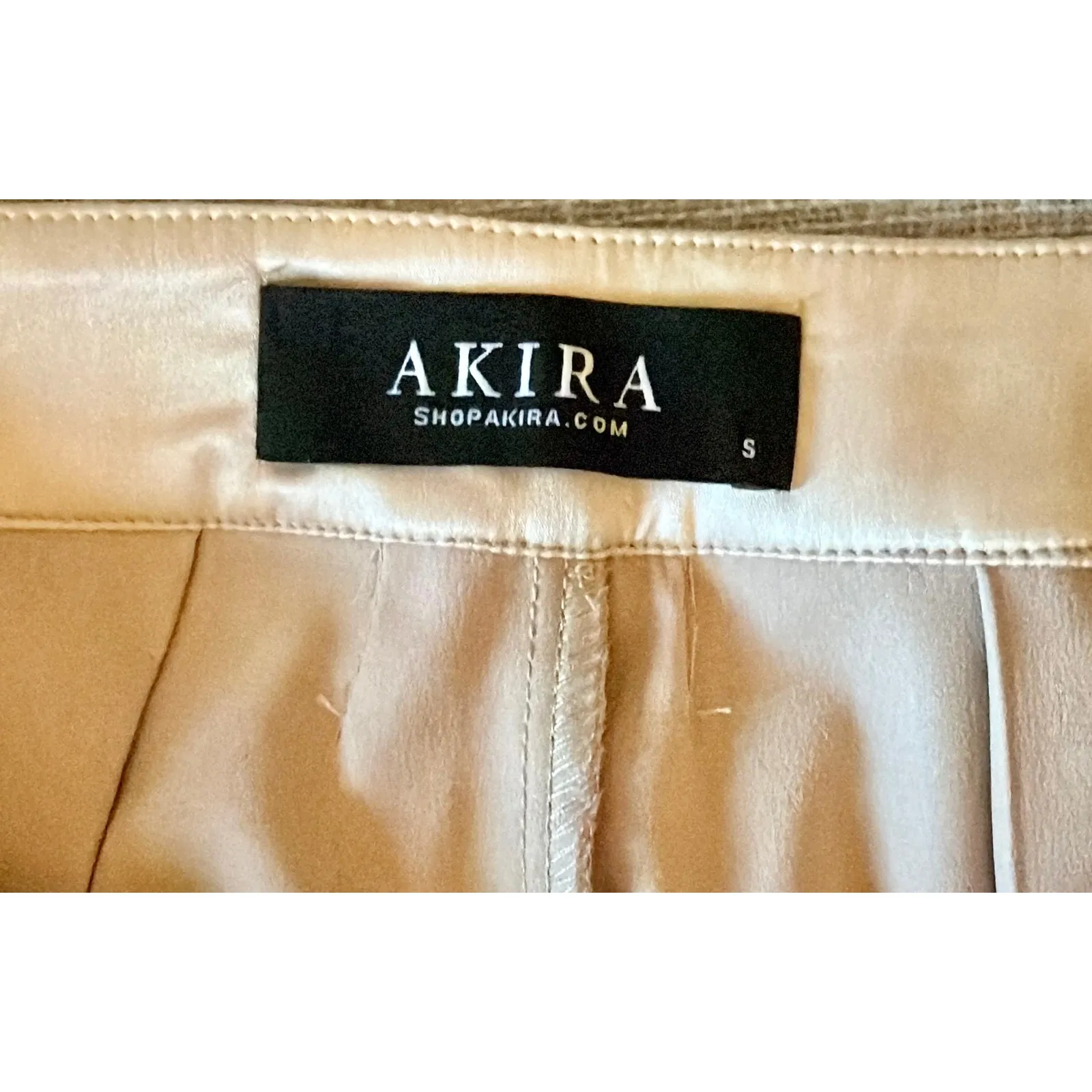 AKIRA Hansel Mocha Satin Palazzo Pant Women's sz. S - Image 5