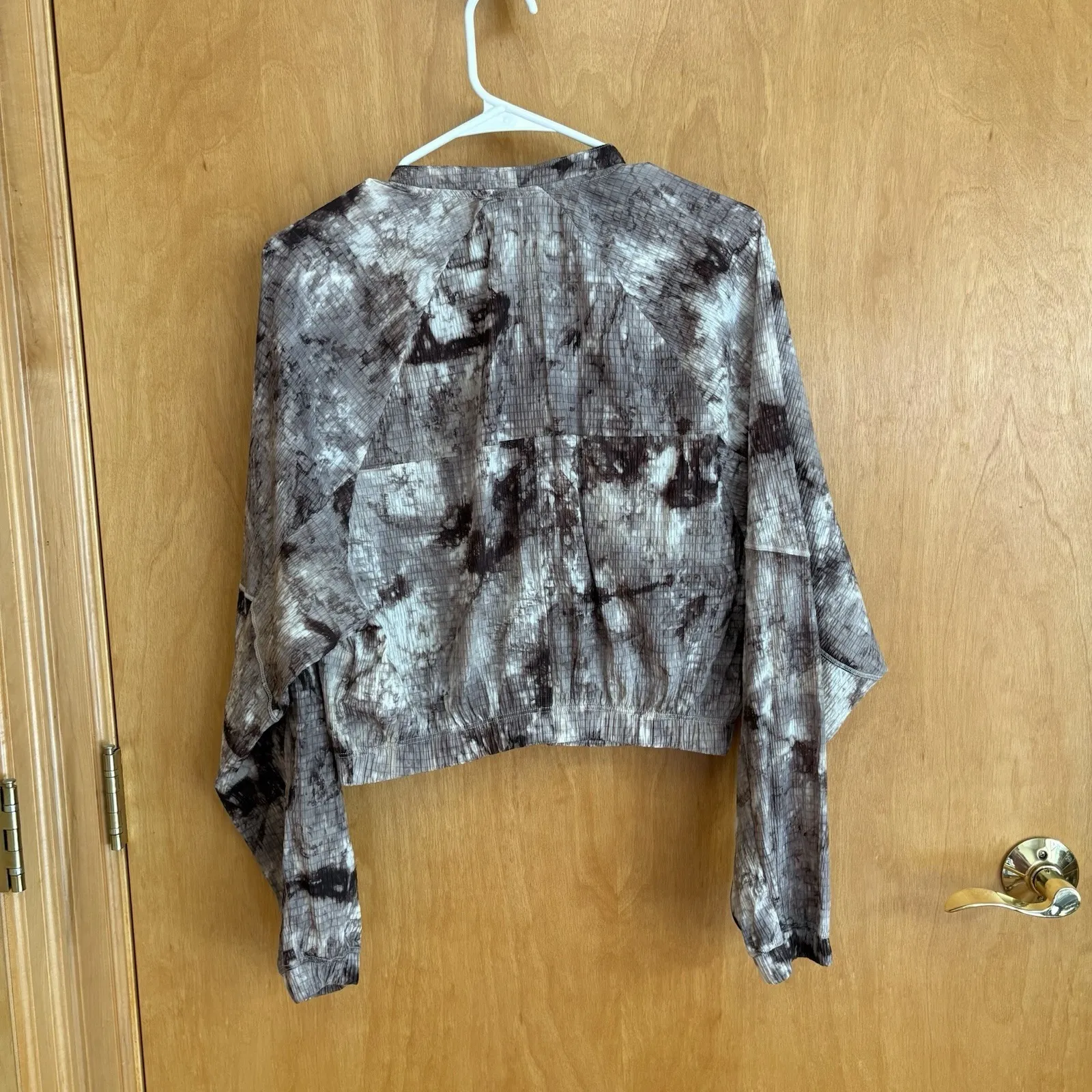 Gymshark‎ Elevate woven jacket Womens Small cement brown spray dye - Image 5