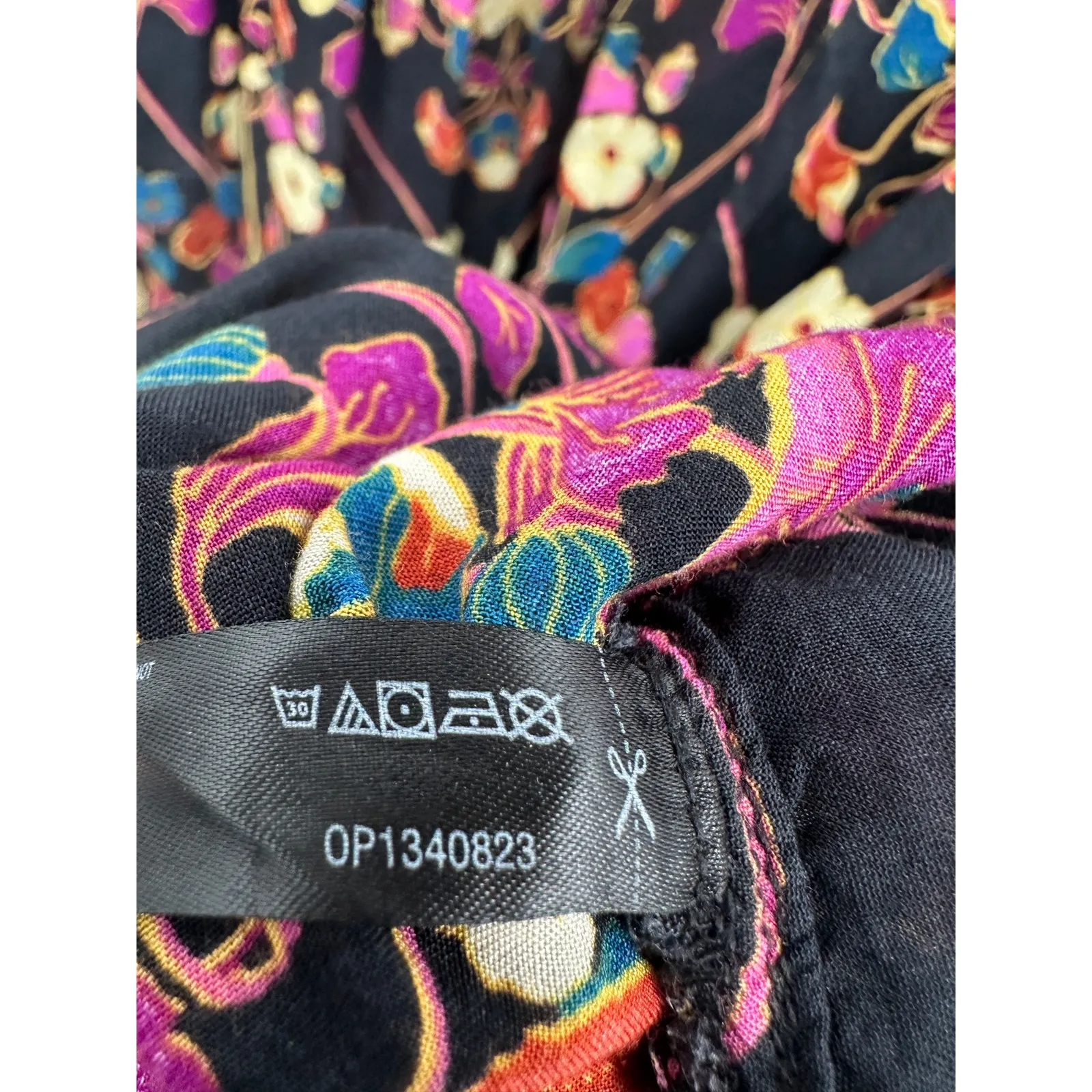 Anthropologie Women Quilted Dark Floral Boho Maxi Dress Size 2X Boho Long Summer - Image 8