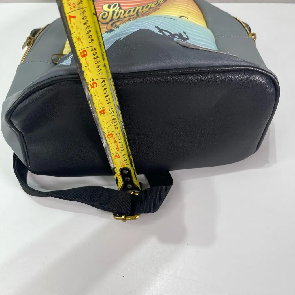 Funko Stranger Things Mini Backpack Purse Demogorgon Netflix Stripes Grey Gray - Image 7