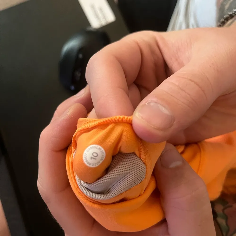 Lululemon Athletica Orange Wunder Train Longline Sports Bra - Image 4