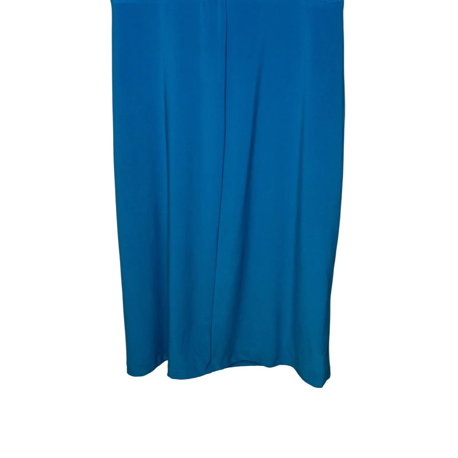 Lauren Ralph Lauren Women's Dress Sheath Ruched Cap Sleeve Cocktail Blue Size 10 - Image 8