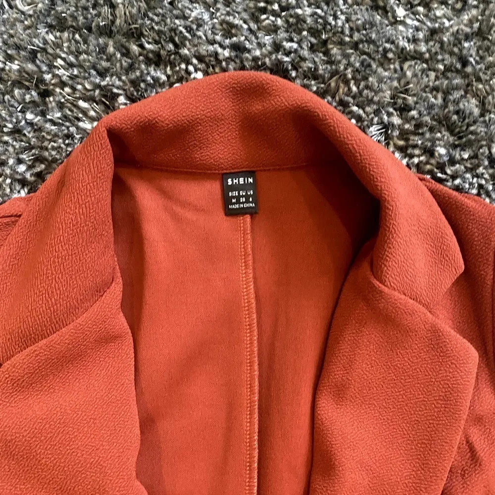 SHEIN Crinkle Front Pocket Vest in Rust, Size M​​​​​​​ - Image 2