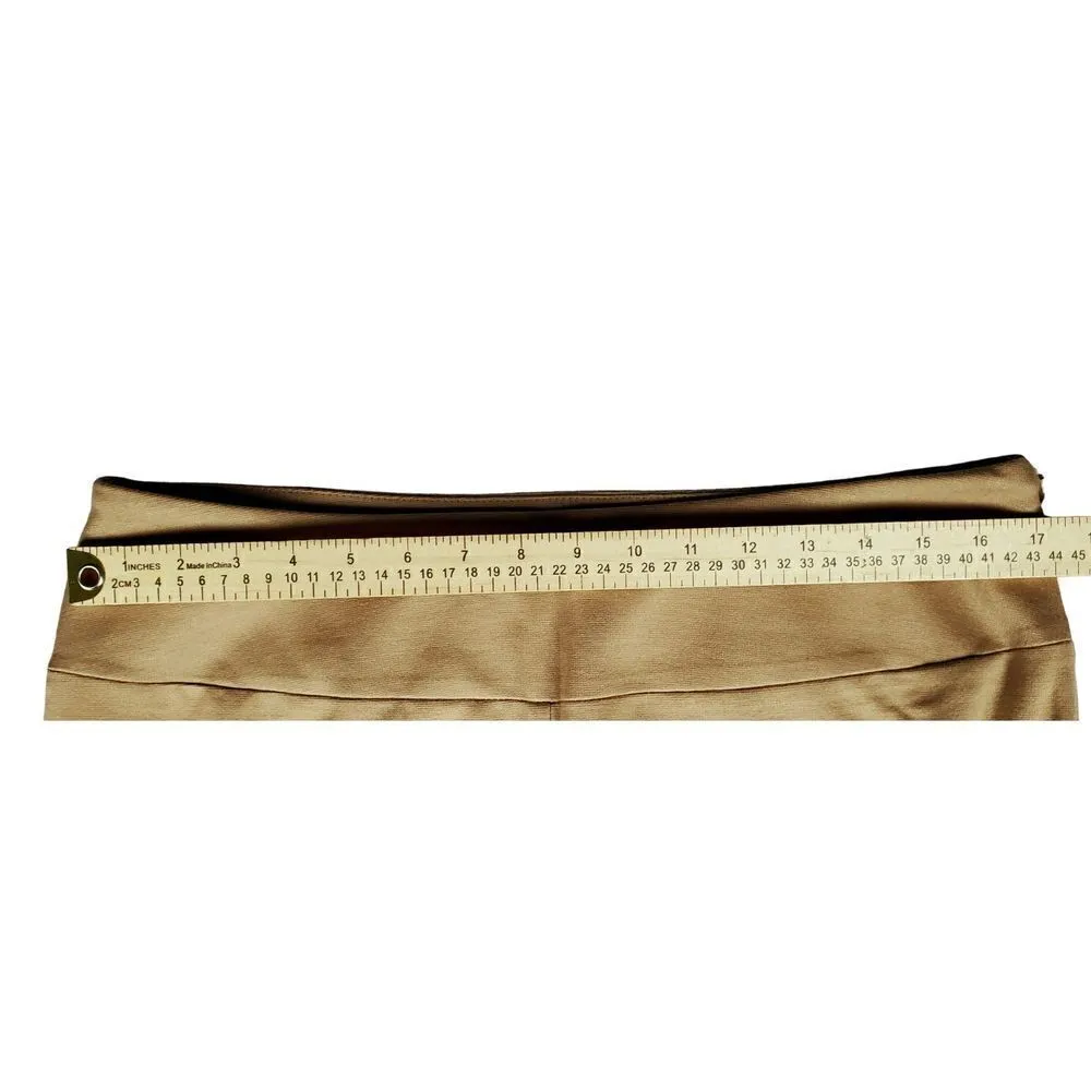 Spiegel Pants Size 14 Camel Beige Wide Leg Side Zip Workwear Flowy Vintage - Image 8