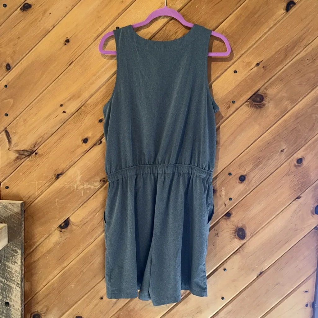 Stylus Gray Sleeveless Romper Casual Summer Lightweight Casual Chic Size L - Image 5
