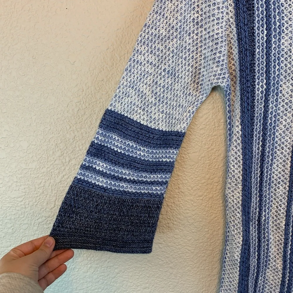 Christopher and Banks sz S lightweight tunic beach boho vaca stripes knitwear - Image 3