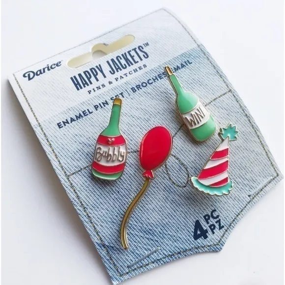 Party Themed Enamel Pins / NWT - Image 16