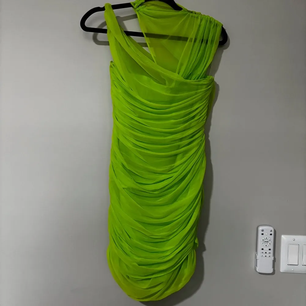 House Of CB Adrie Mini Dress Size XL Green Mesh Mini Dress - Image 6