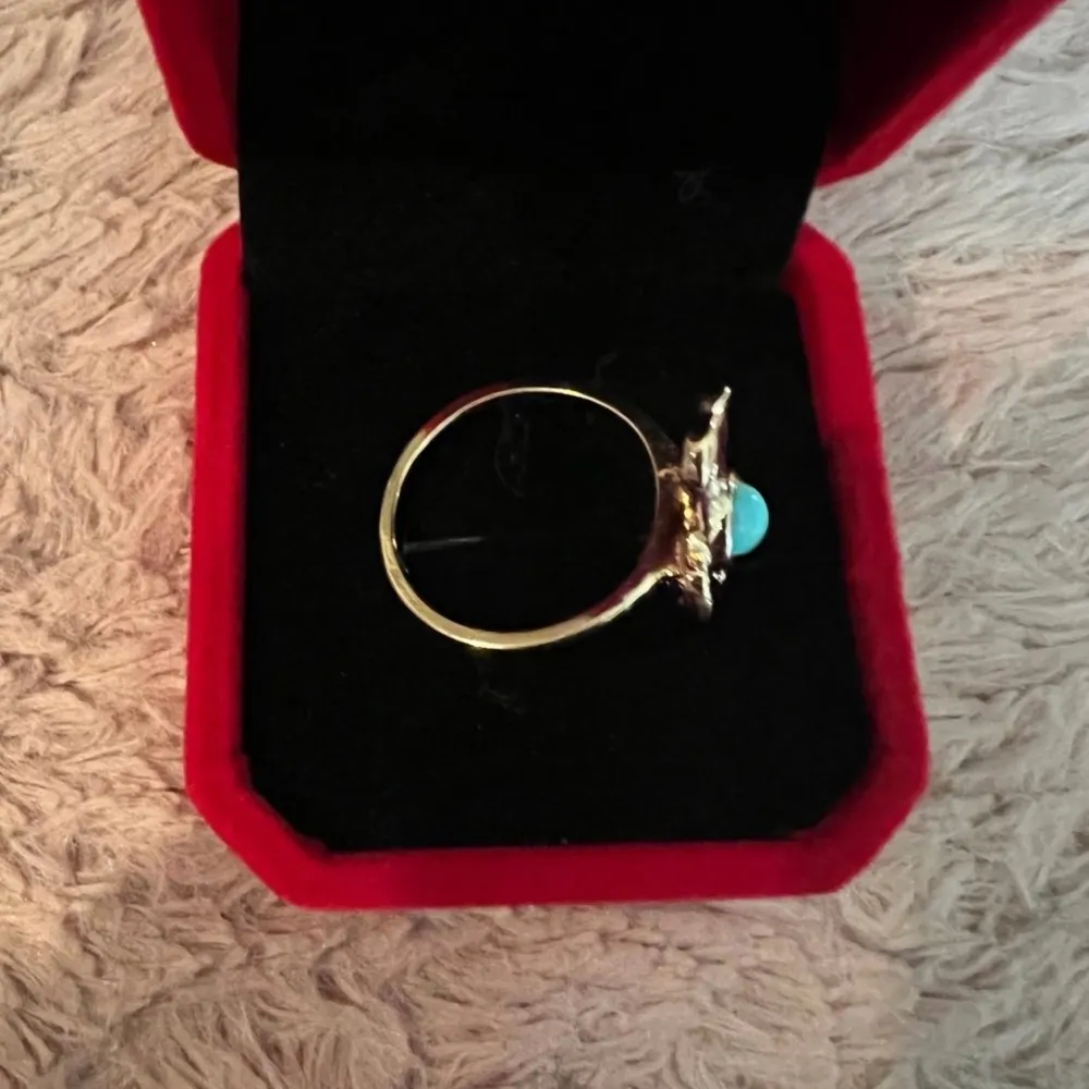 Blue and Silver Southwestern Ring - Image 2