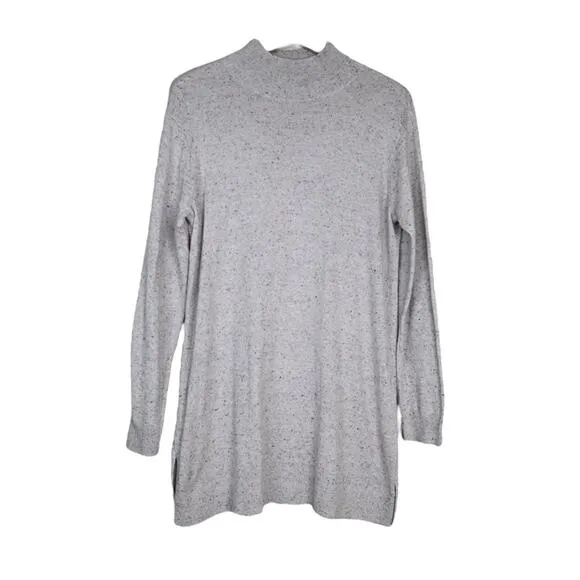 J. Jill Women's S Beige Long Sleeve Cotton Silk Blend Tunic Sweater - Image 2