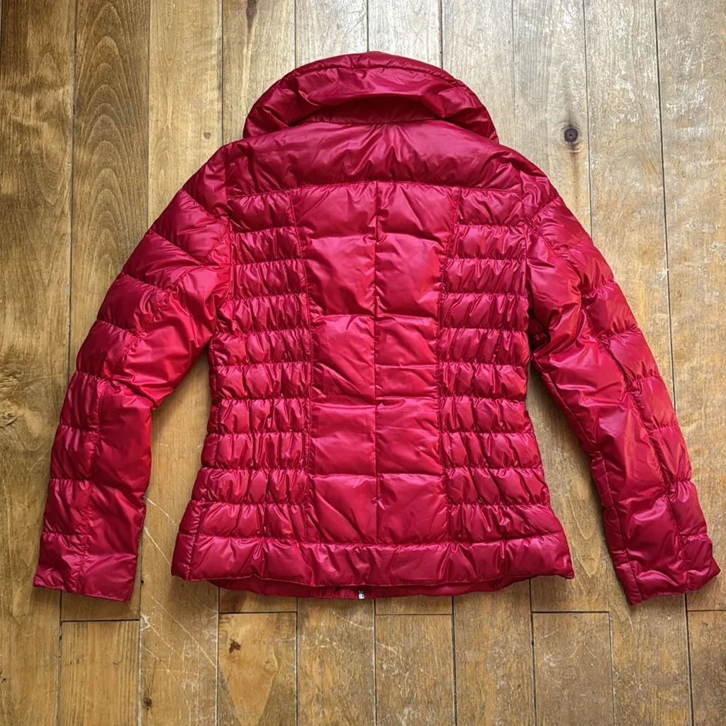 Kenneth Cole Cherry Red Puffer Jacket Medium - Image 5