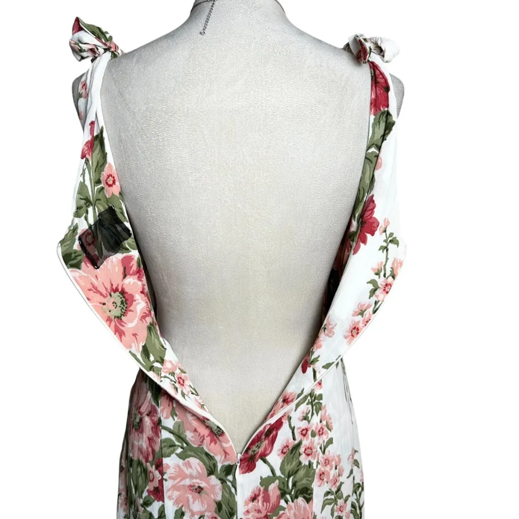 Reformation Floral A-line Lined Mini Dress 8 | Garden Party Romantic Cottagecore - Image 6