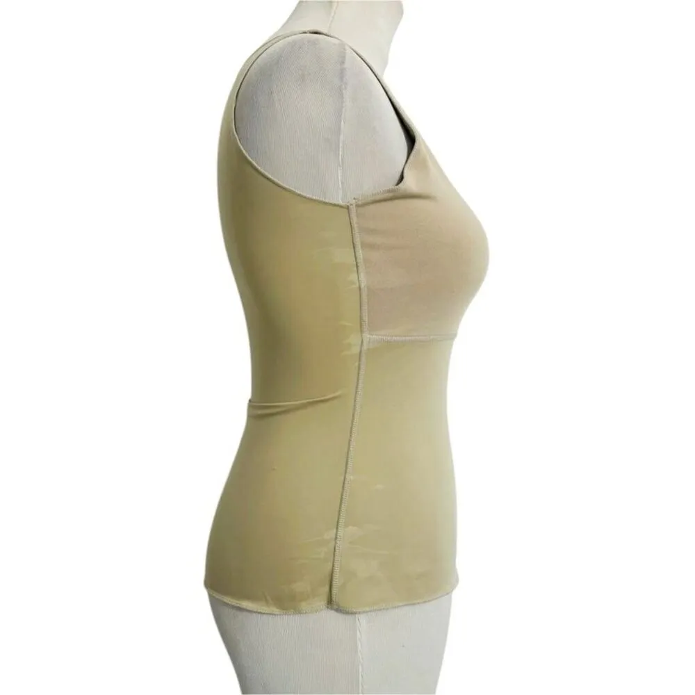 SPANX Size Small  Top Blouse Tank Top Smoothing Slimming Control Beige Shapewear - Image 3