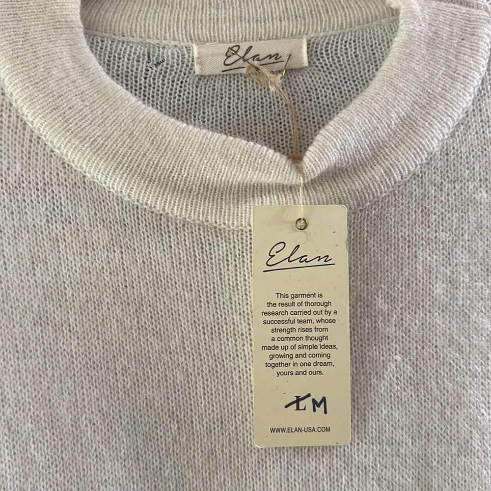 Elan Women’s Bell Sweater New Size M & L Cream - Image 6