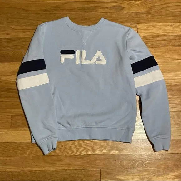 Fila Powder Blue Logo Sweatshirt - Size S - Image 28