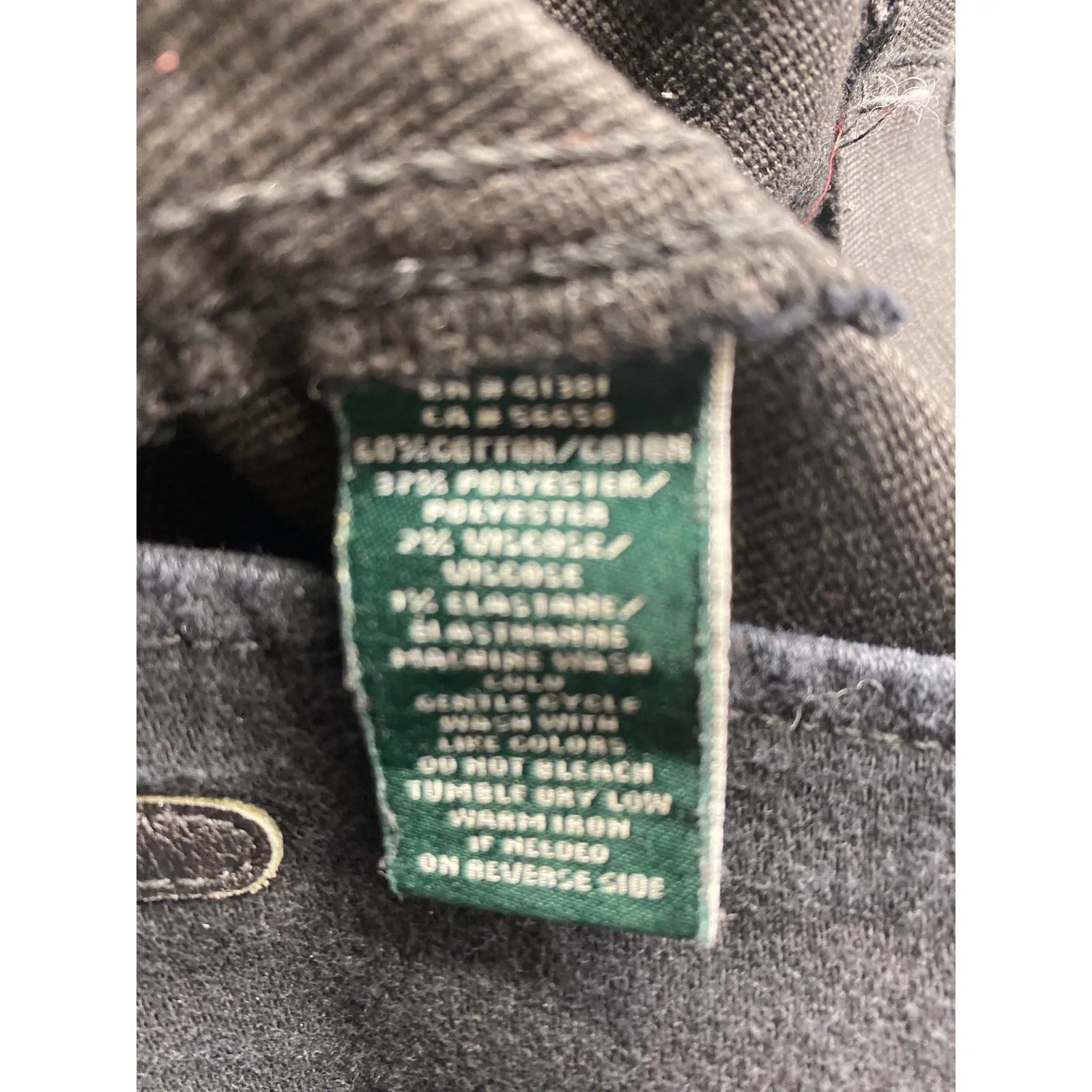 Vintage Lauren Ralph Lauren Women's Size 6 Denim Black Jeans Pants - Image 5