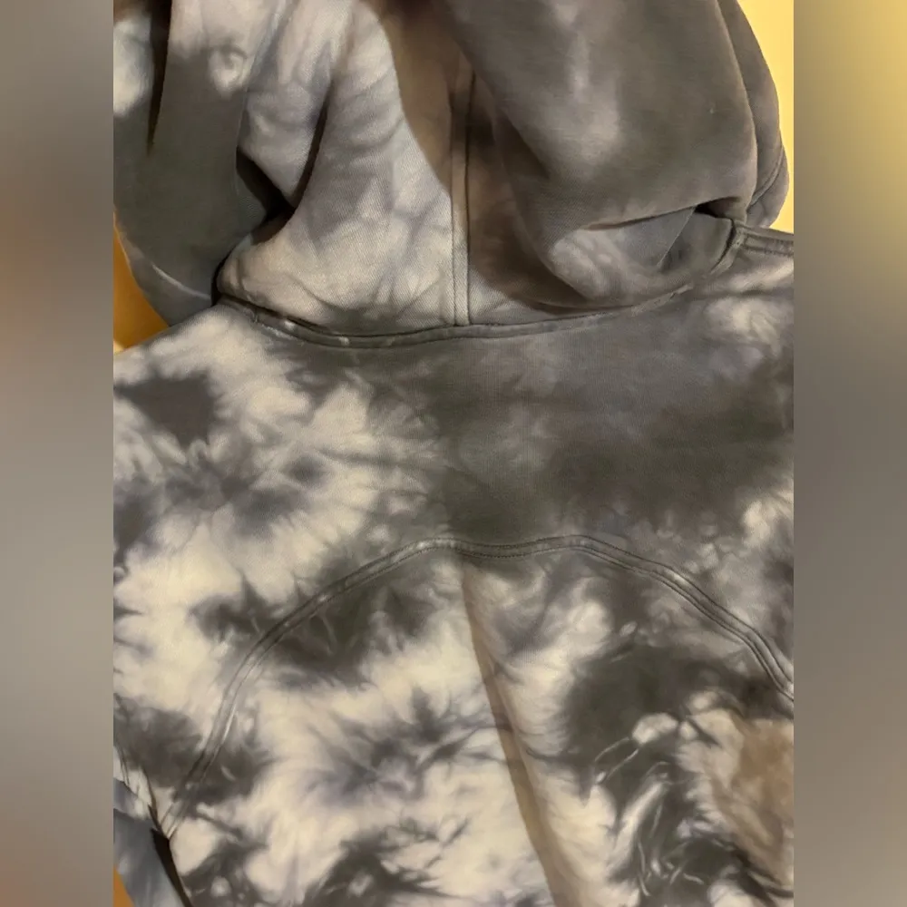 All Yours Fleece Tie Dye Hoodie in Marmoleado Tie Dye Graphite Gray - Image 8