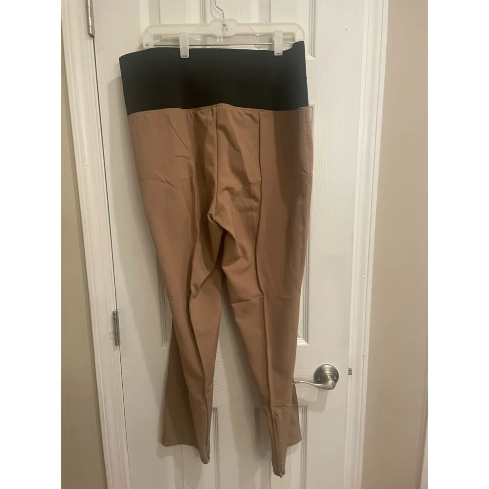 Lafayette 148 New York Nolita Leggings tan, A33 Tan Size 1X - Image 2