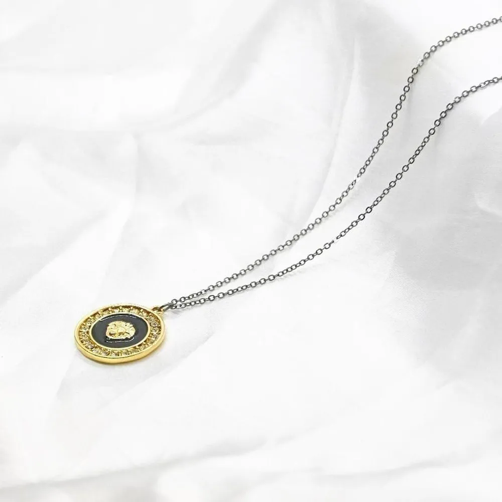 Lion Head Necklace Gold - Image 4