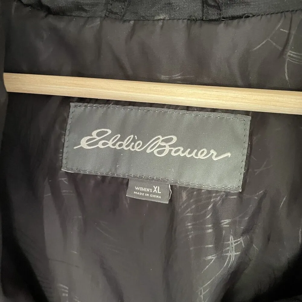 Eddie Bauer women's size XL black puffer winter coat warm comfortable pockets - Image 3