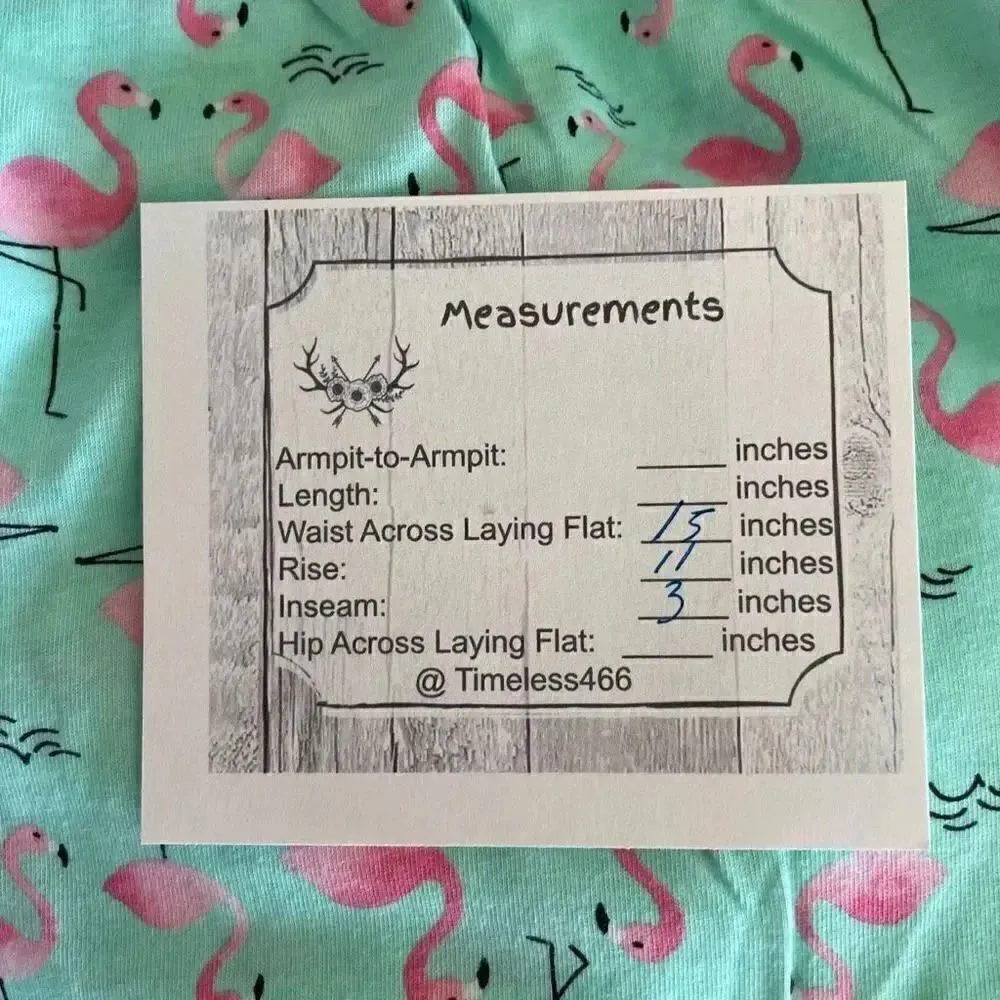 Joe Boxer Two Set Short Sleeves  Short Bottoms Novelty Flamingo Print M # 1750 - Image 10