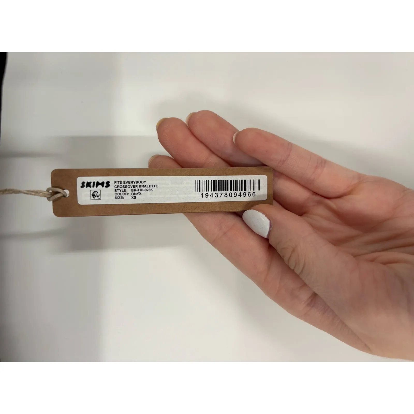 Skims Fits Everybody Crossover Bralette Onyx Black Kim Kardashian Adjustable XS - Image 3