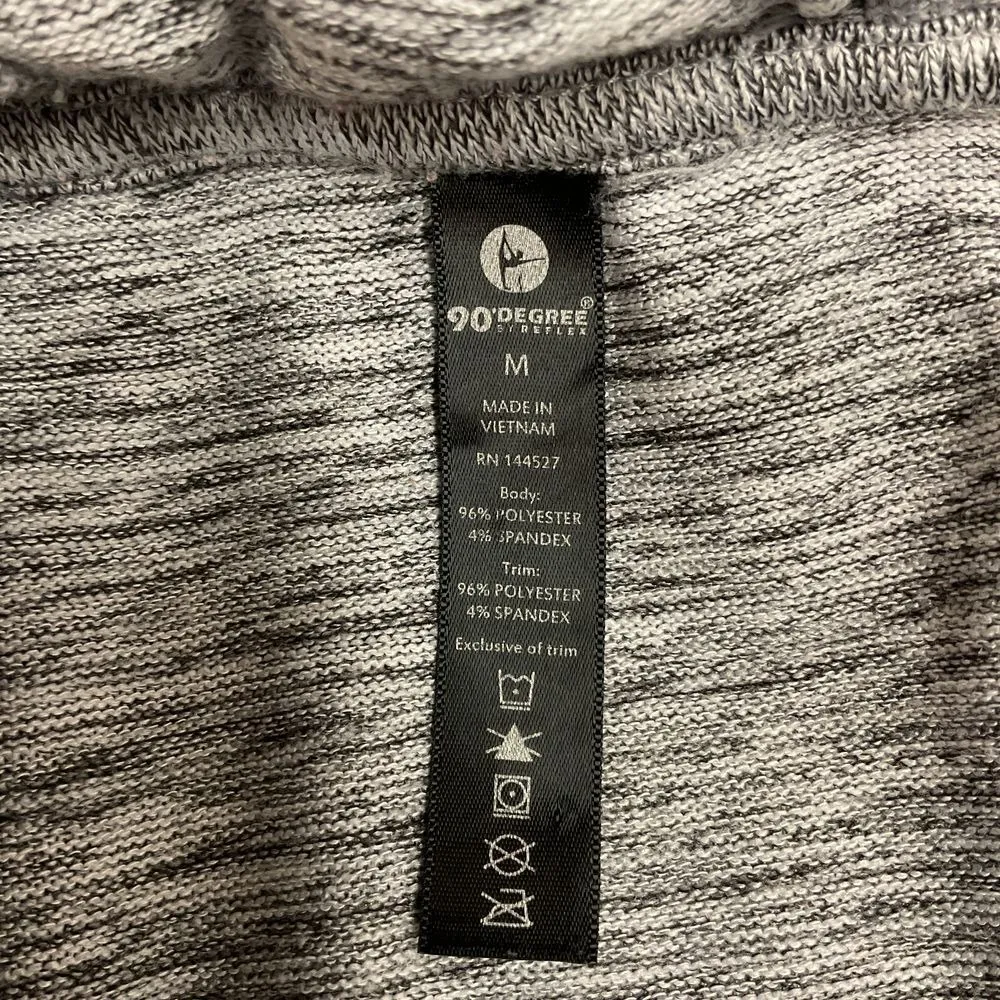 90 Degrees by Reflex Women's Hoodie Sweater Dress‎ Gray Size M Pockets Size M - Image 12