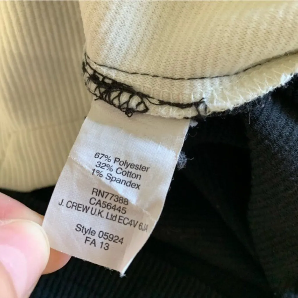 Madewell Top XS Black White Colorblock Long Sleeve Modern‎ Minimalist - Image 6