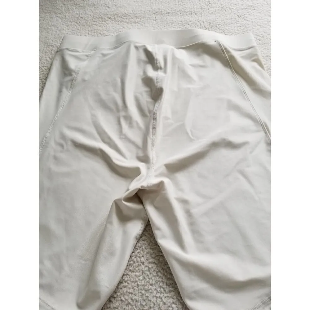 Good American Good Waist Crop Ivory Lace Up Bombshell Legging Size 6= 3XL - Image 6