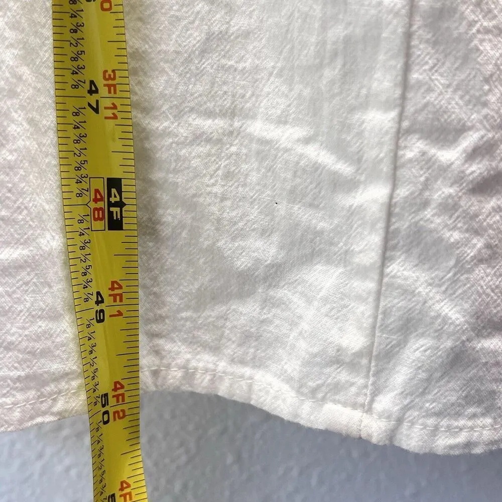 Ava & Viv Womens Size X Embroidered Boho pockets sleeveless white tan Maxi Dress - Image 4