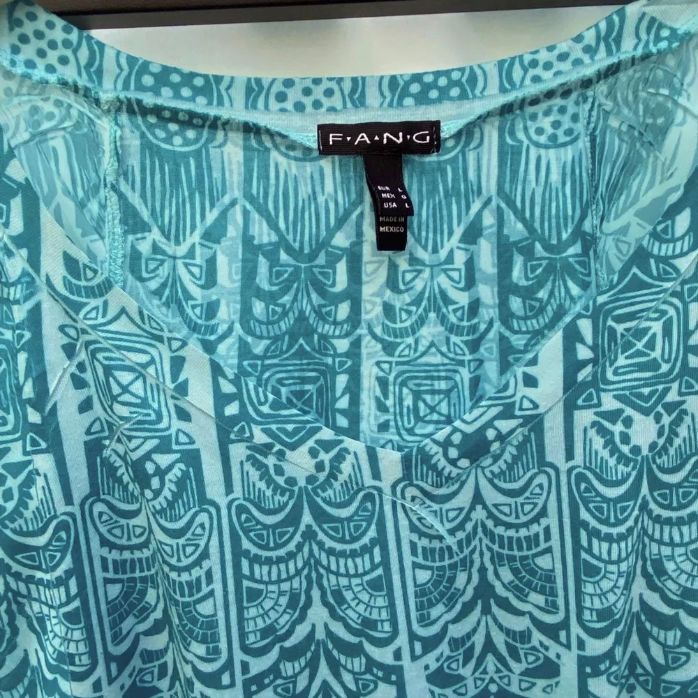 FANG Women’s Bohemian Burnout Print Fitted V - Image 5