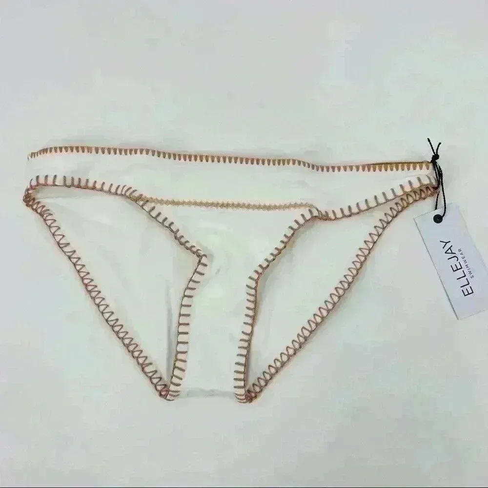 ELLEJAY x Revolve Women's Daniela Blanket‎ Stitch Swim Bottom Size M NEW - Image 5