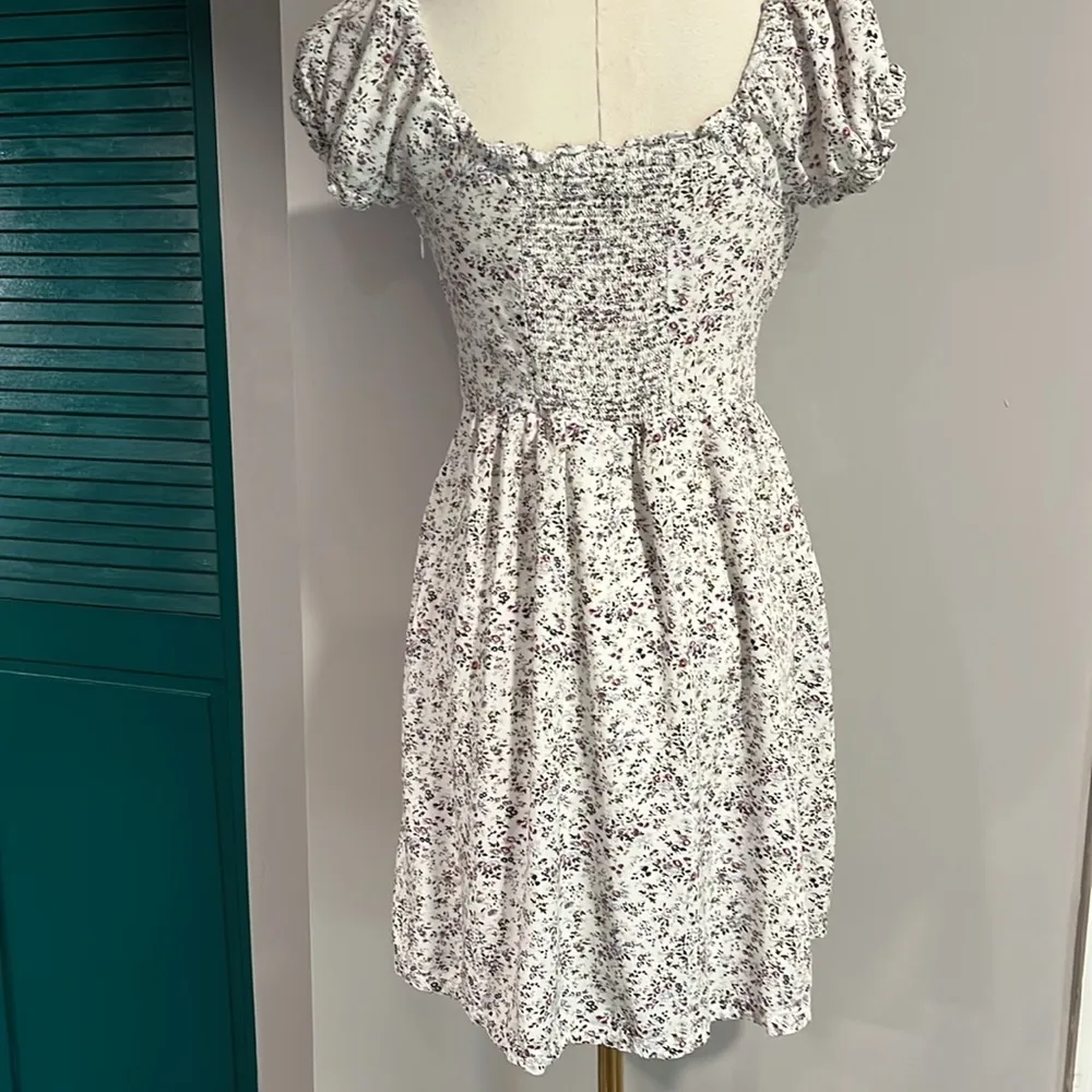 J Crew puff sleeve peasant Floral Print Women's Dress - 0 - Image 7