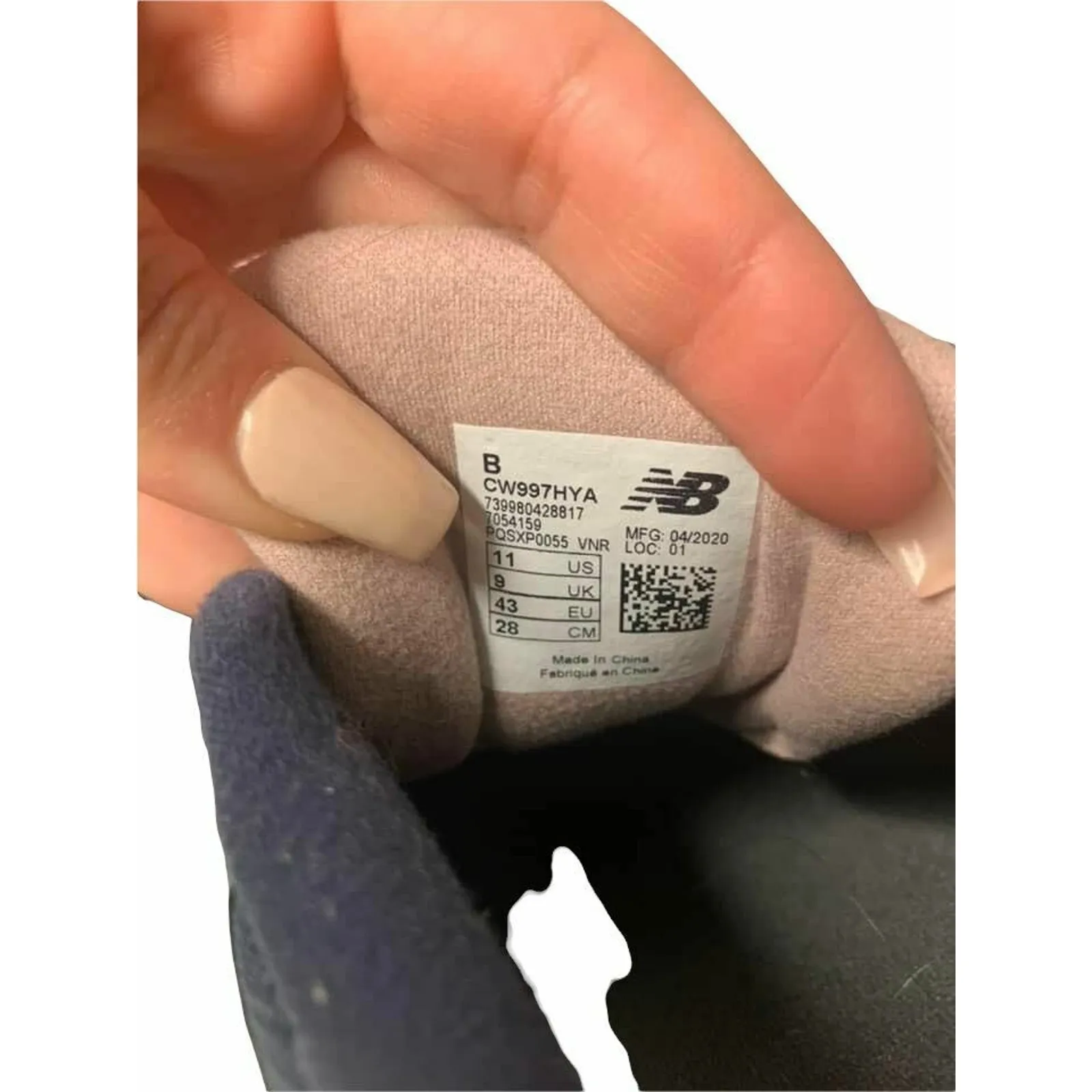 New Balance 997 Donna Women’s‎ Navy Pink Suede Tennis Shoe Size 11 - Image 6