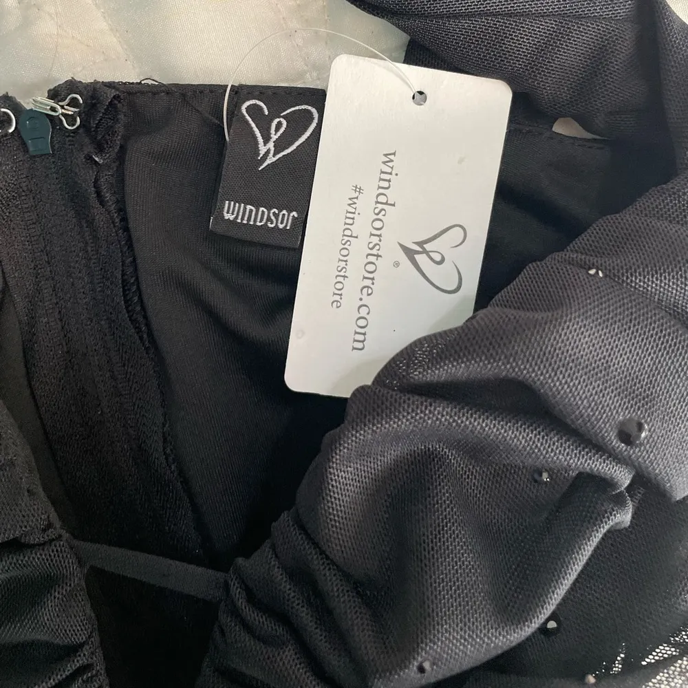 Windsor Black Ruched Bustier Top - Image 4