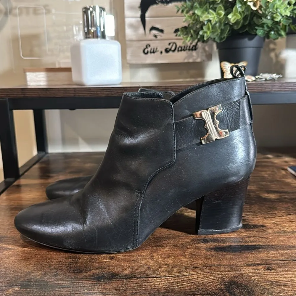 Tory Burch Black‎ heeled booties size 9.5 - Image 4
