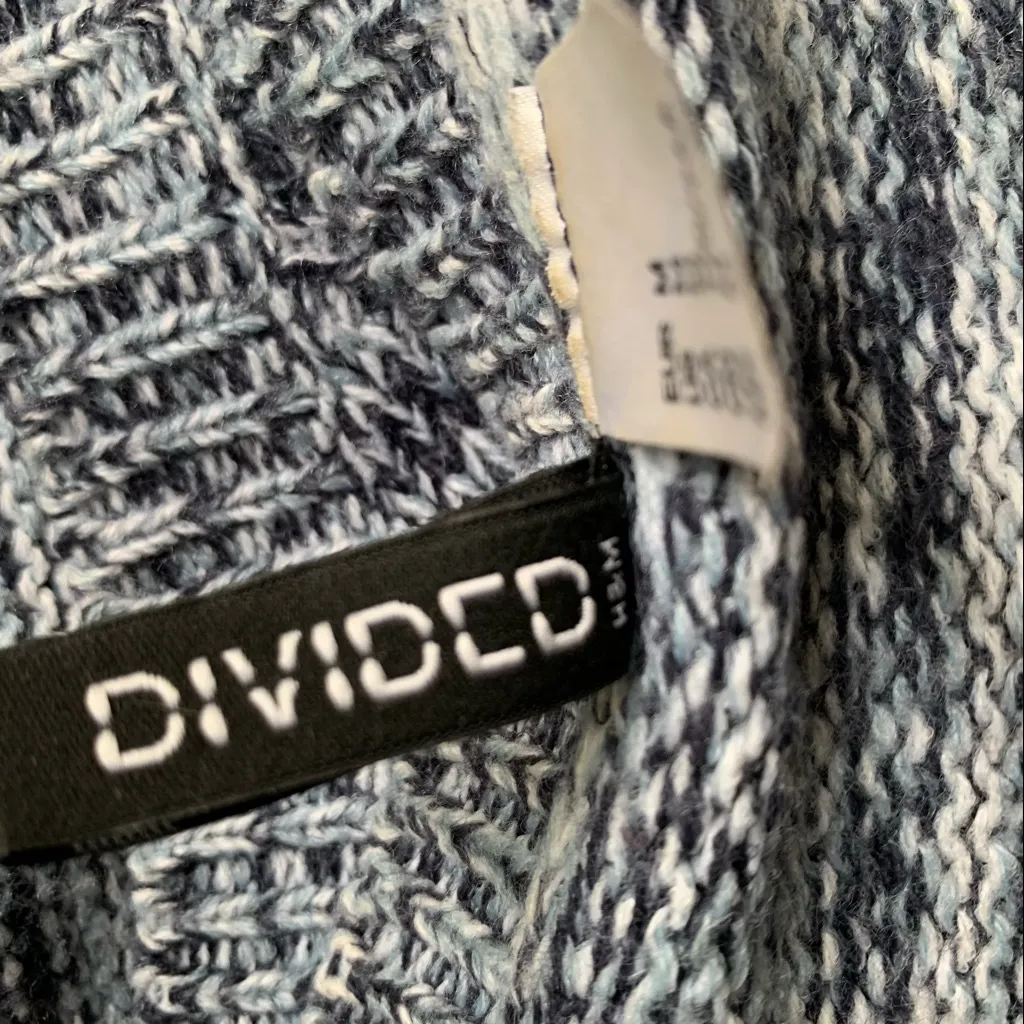 Divided by H&M blue marled cropped long sleeve sweater - Image 6