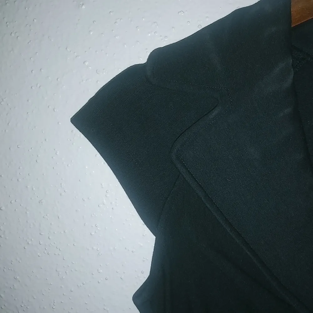 Cache 4 Capped Sleeve V-Neck Ruched Front Black Sheath Mini Dress Funeral - Image 6