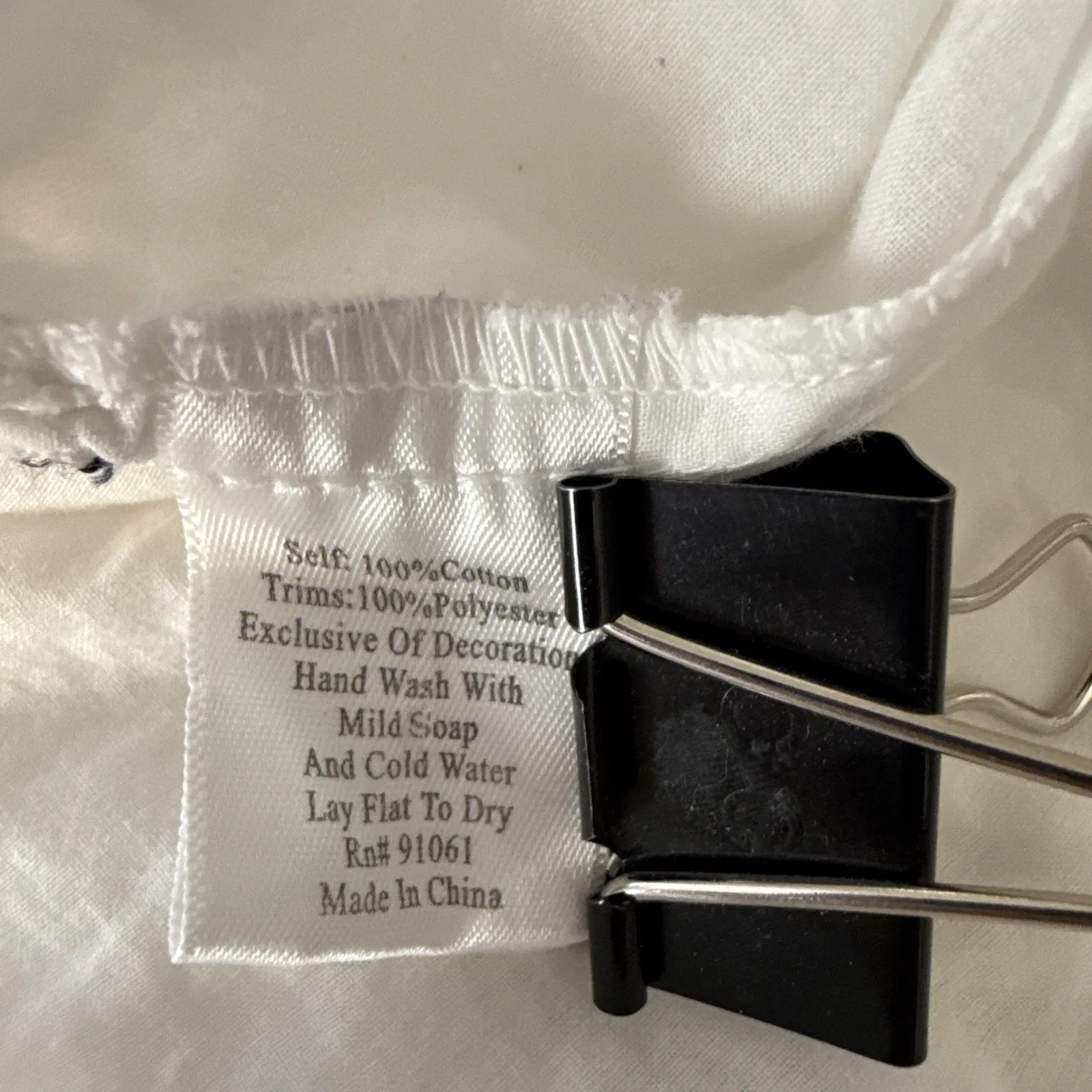 Biya Johnny Was Womens Embroidered Tunic Top Shirt Size XS White Cotton Gauze - Image 9