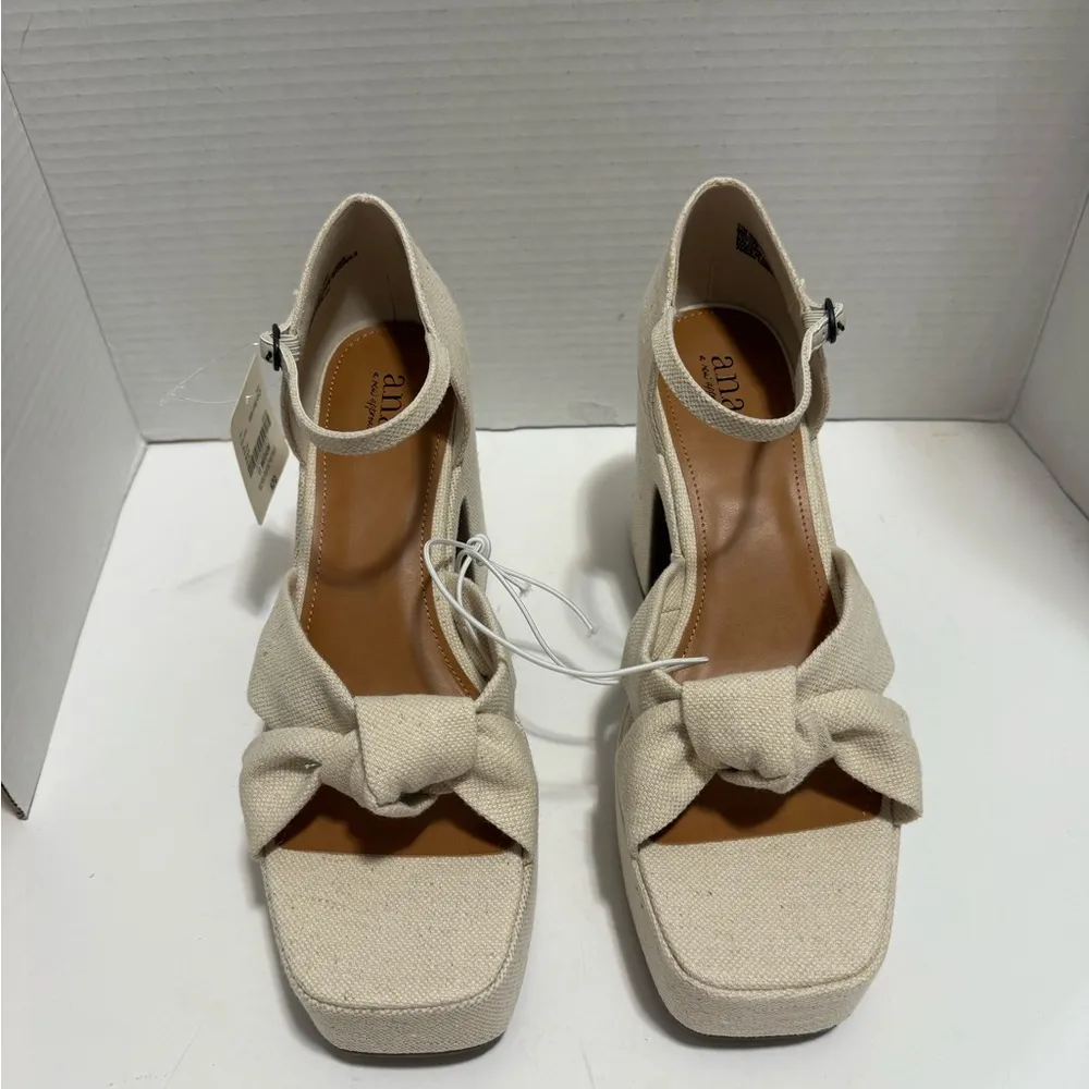A New Approach A.N.A Holland Natural Chunky Heeled Platform Heel NWT Size 11 - Image 3