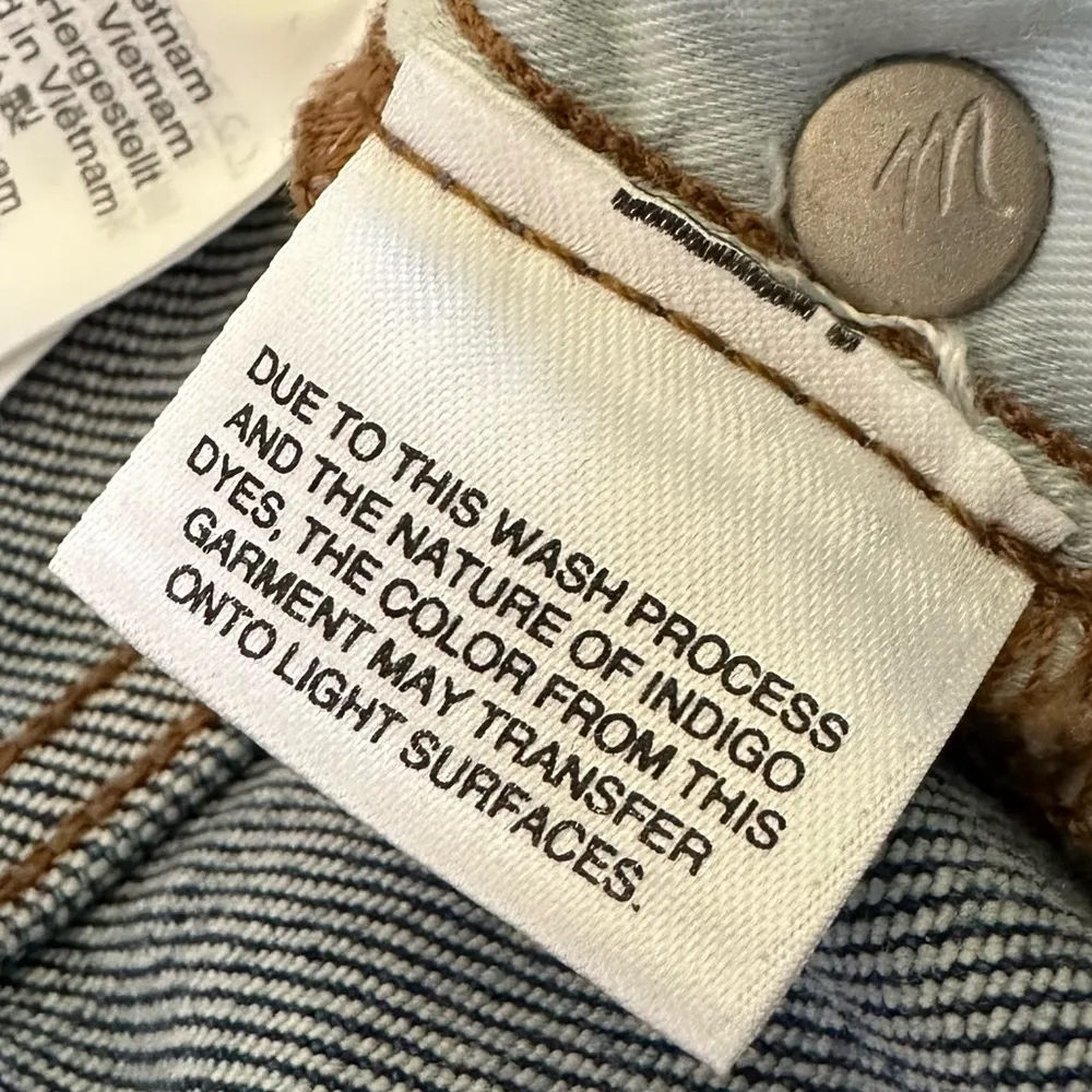 Madewell Slim Wide-Leg Crop Jeans in Reggie Wash Sz 36 - Image 7