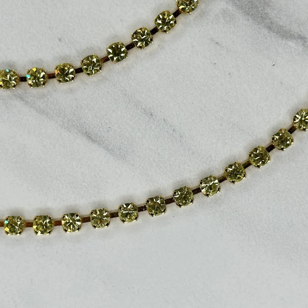 Liz Claiborne Rhinestone Gold Chain Link Belt Small/Medium (S/M) ✨ - Image 5