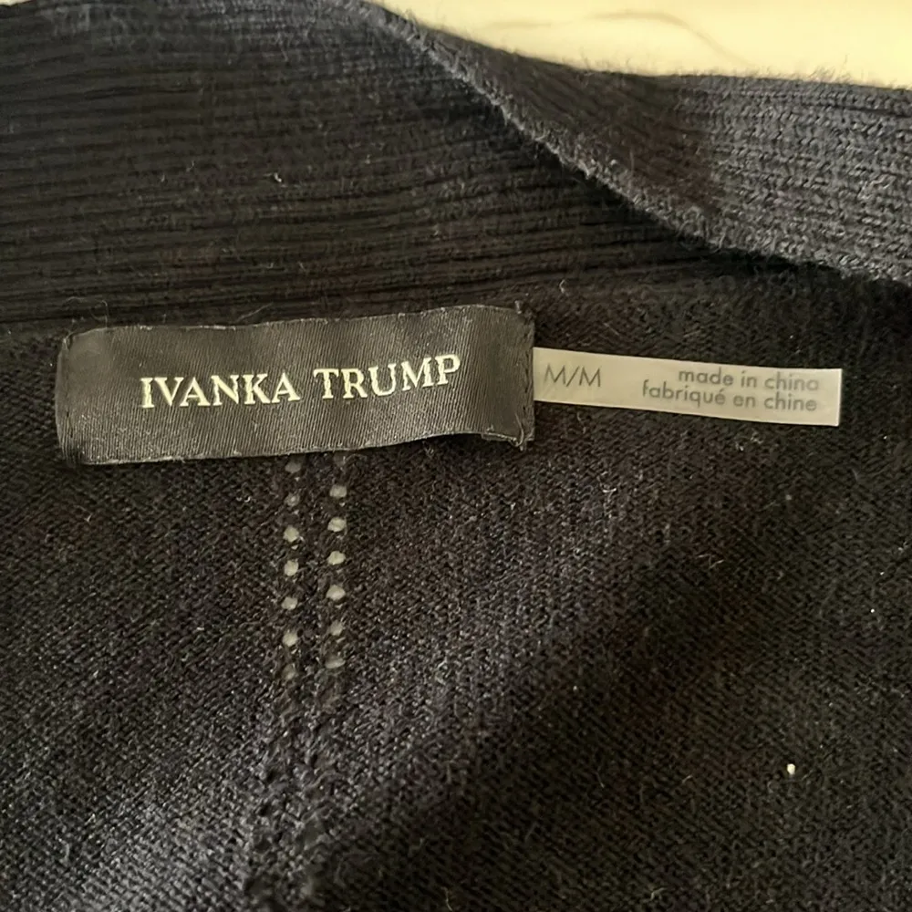 Ivanka Trump Open Front Cascading Cardigan - Image 5