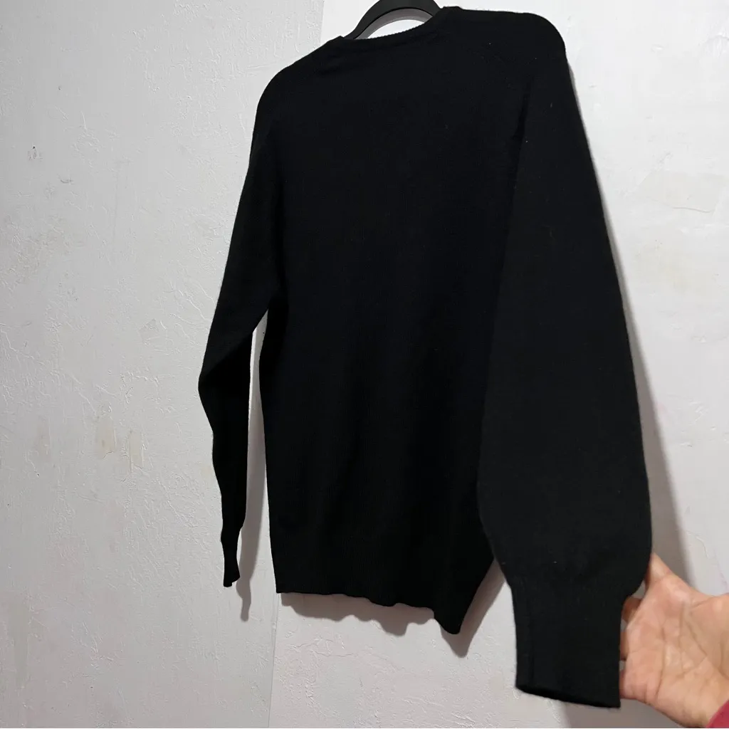 Scotland Pure Cashmere Sweater Intarsia, Inlaid by hand Diamond Design :Box H: Blue Size XL - Image 9